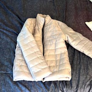 Silver puffy jacket